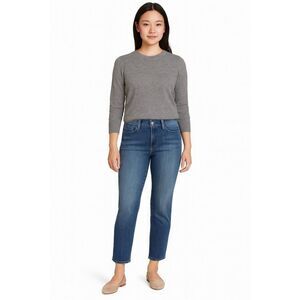 NYDJ Slim Straight Ankle Jeans Medium Wash Size 6 Petite